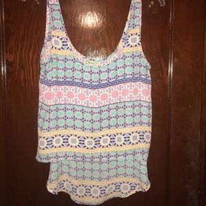 Kira high low tank top NWOT